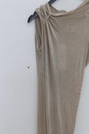 Marc le bihan shoulder strap tight short sleeve long skirt 2863 tilleul